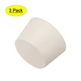 thumbnail image 1 of Unique Bargains Tapered Shaped Solid Rubber Stopper for Lab Tube Stopper 1.81" x 2.2" x 1.34" White 3Pcs, 1 of 5