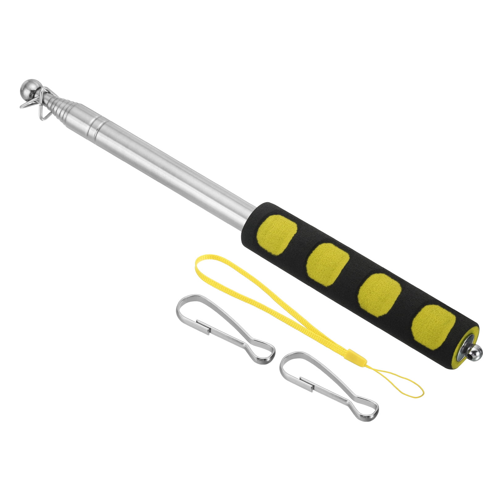 Unique Bargains Telescopic Handheld Flagpoles and Pointer Stick Yellow