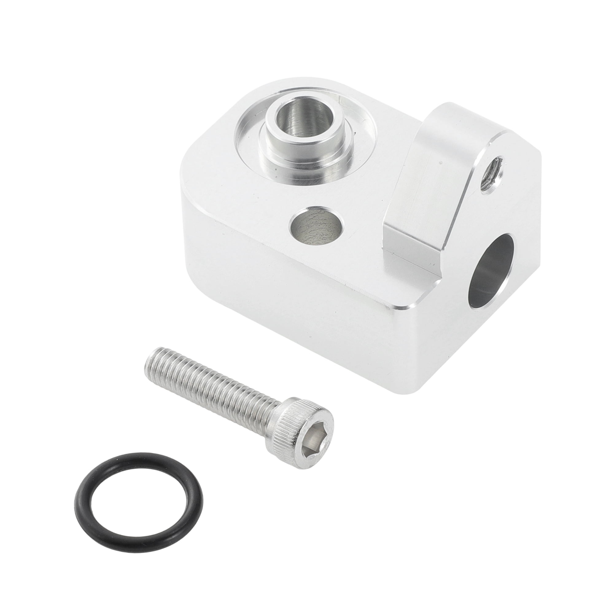Unique Bargains Temperature Air Intake Sensor Spacer MAP Spacer Kit for Chevy for Chevrolet Silverado for GMC Sierra 2500HD 3500HD 6.6L V8 Diesel Engine 2017-2024 Silver Tone