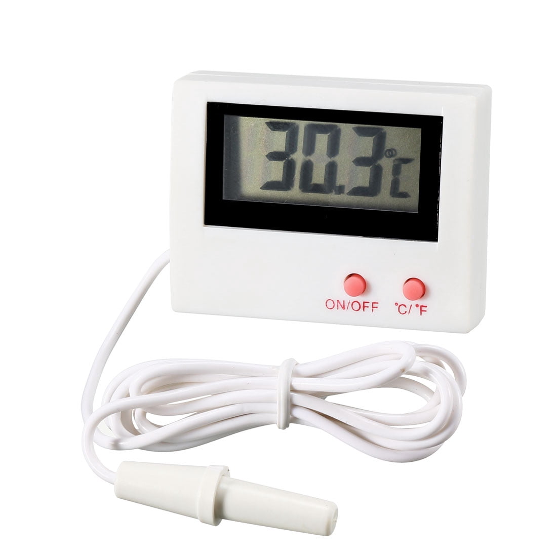 Unique Bargains Temperature Gauge Aquarium Thermometer with Probe for Fish Tank