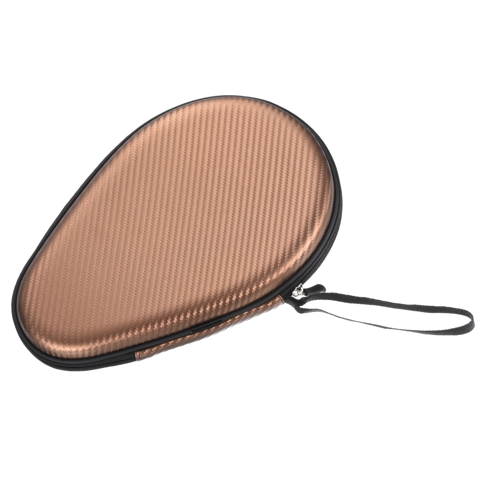 Unique Bargains Tennis Racket Case Ping-Pong Paddle Case Hard Cover Container Bag Brown