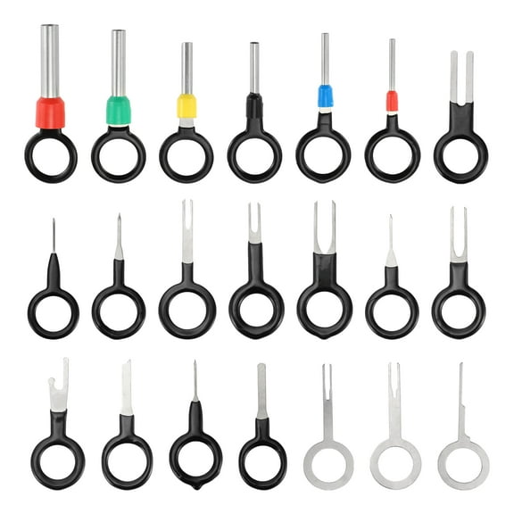 Unique Bargains Terminal Removal Tool Assortment Kit Wire Connector Terminal Pin Extractor Kit Black 21 Pcs