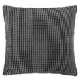thumbnail image 1 of Unique Bargains Texture Solid Decorative Throw Pillow Cover Dark Grey 26" x 26", 1 of 8