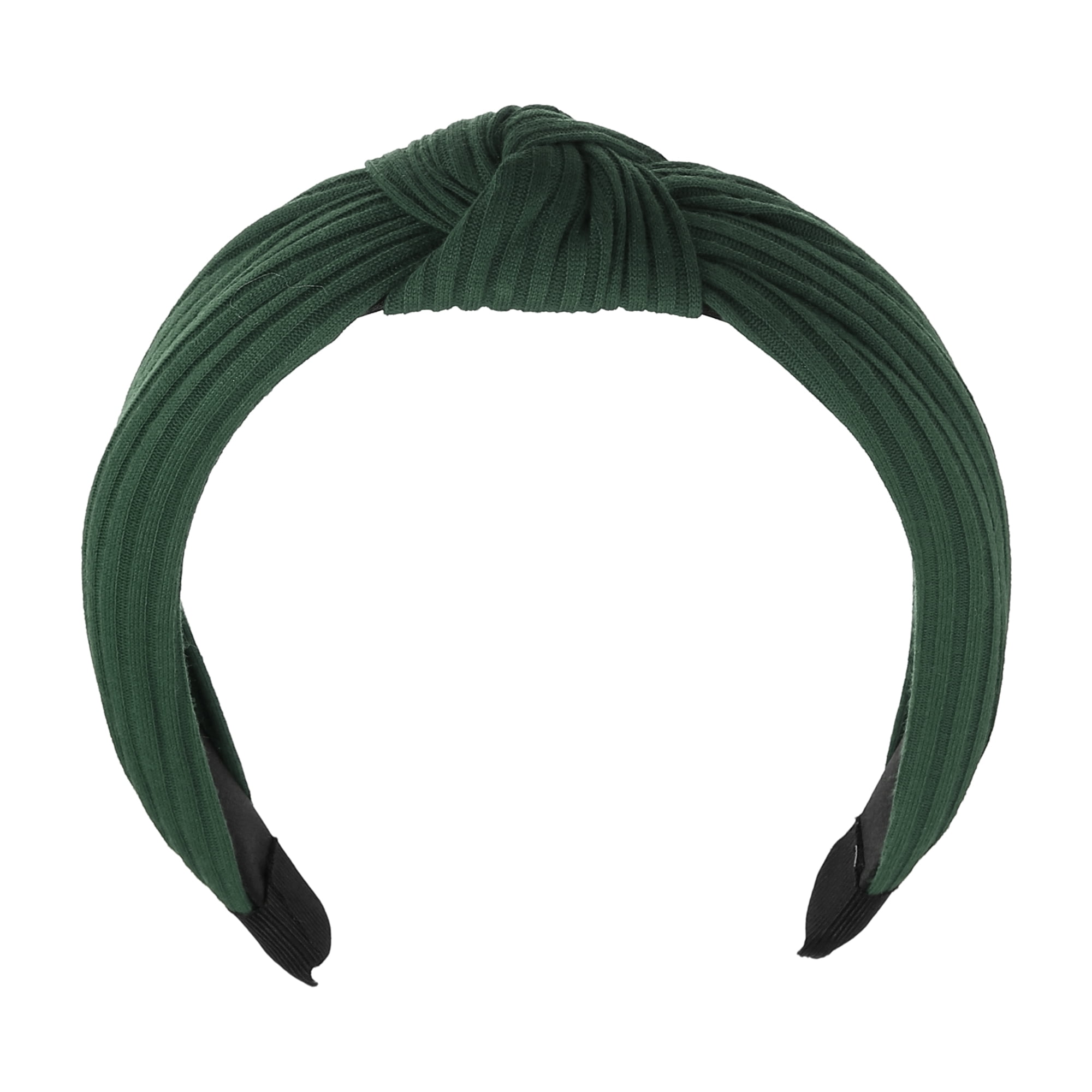キネマ　kinema mohair hair band Dark Green新品 Unique Bargains Textured Cotton Knot Fabric Hair Band for Women
