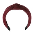 thumbnail image 1 of Unique Bargains Textured Cotton Knot Headband Soft Hairband for Women Red 1.3 Inch Wide 1 Pcs, 1 of 2