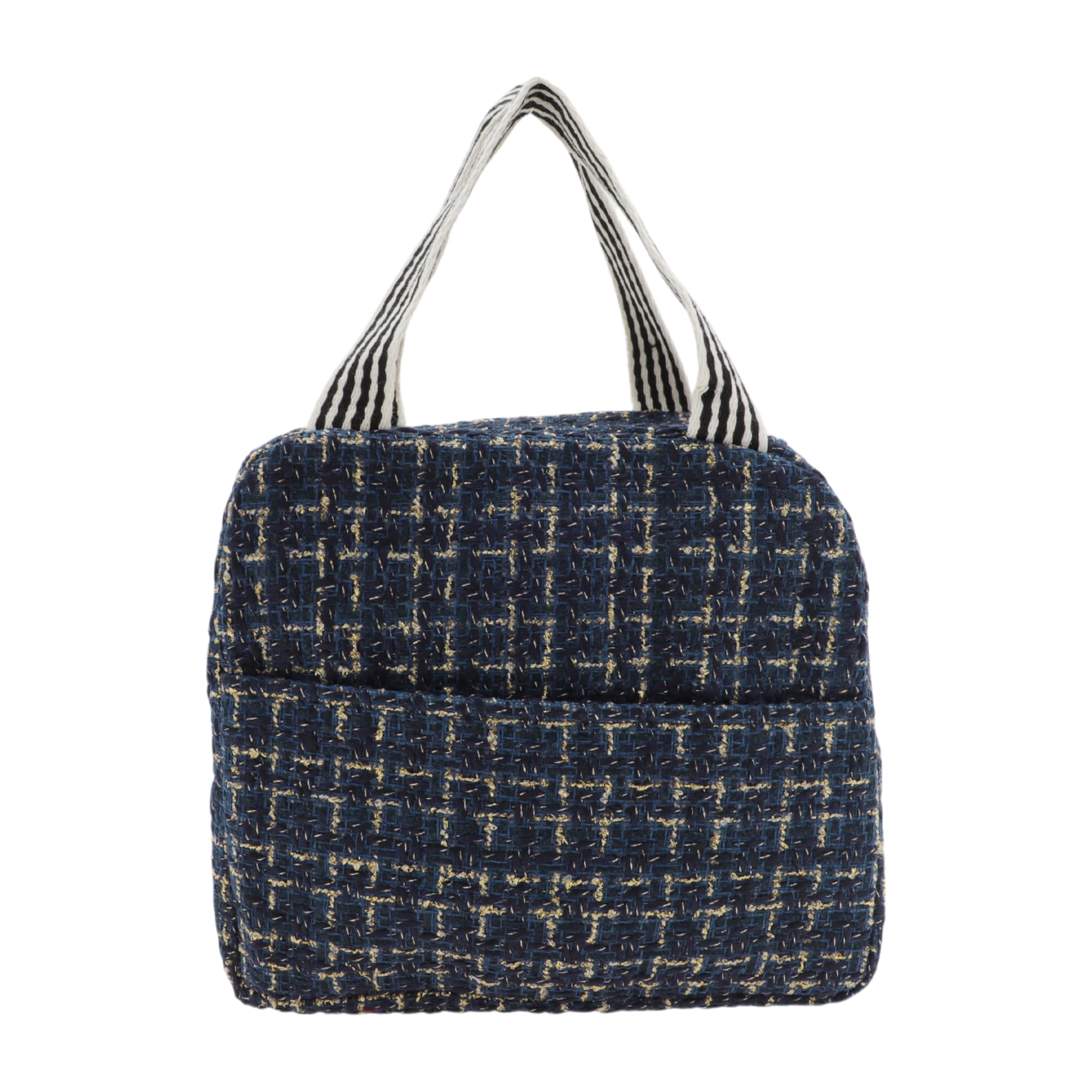Unique Bargains Thermal Lunch Bag for Work 9.06"x5.51"x7.87" 1 Pc Navy