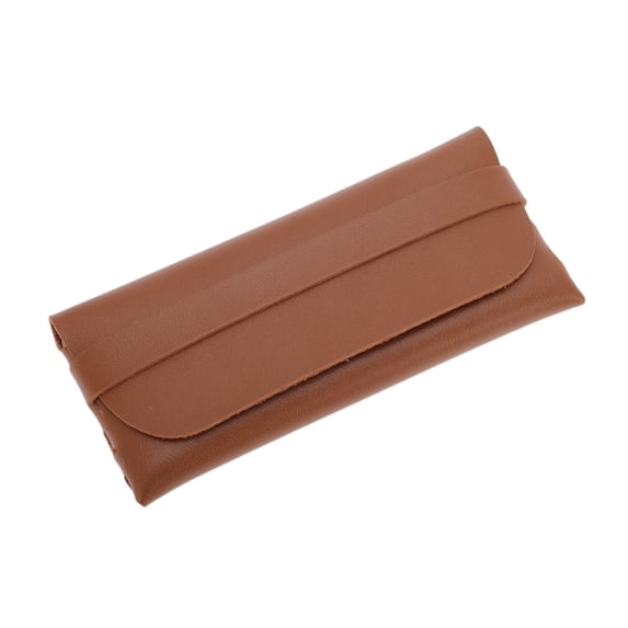 Unique Bargains Thick Eyeglasses Case Lightweight Eyeglasses Storage 1 Pc Brown
