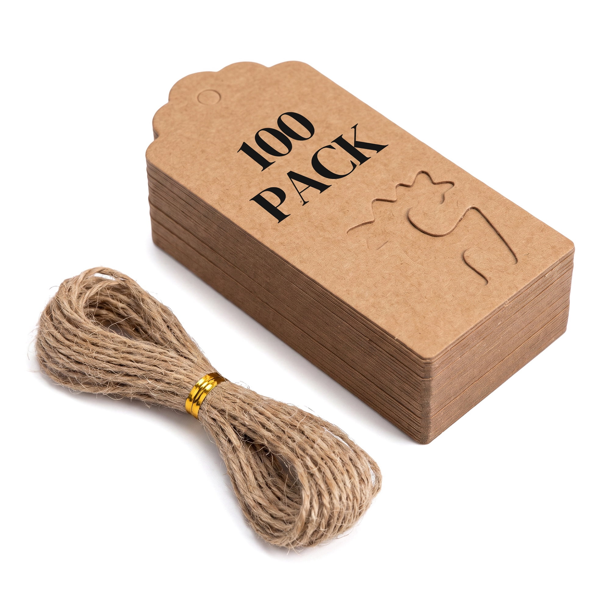 Unique Bargains Thick Presentation Gift Wrapping Tags for Events 1.8" x 3.7" Brown Sheep
