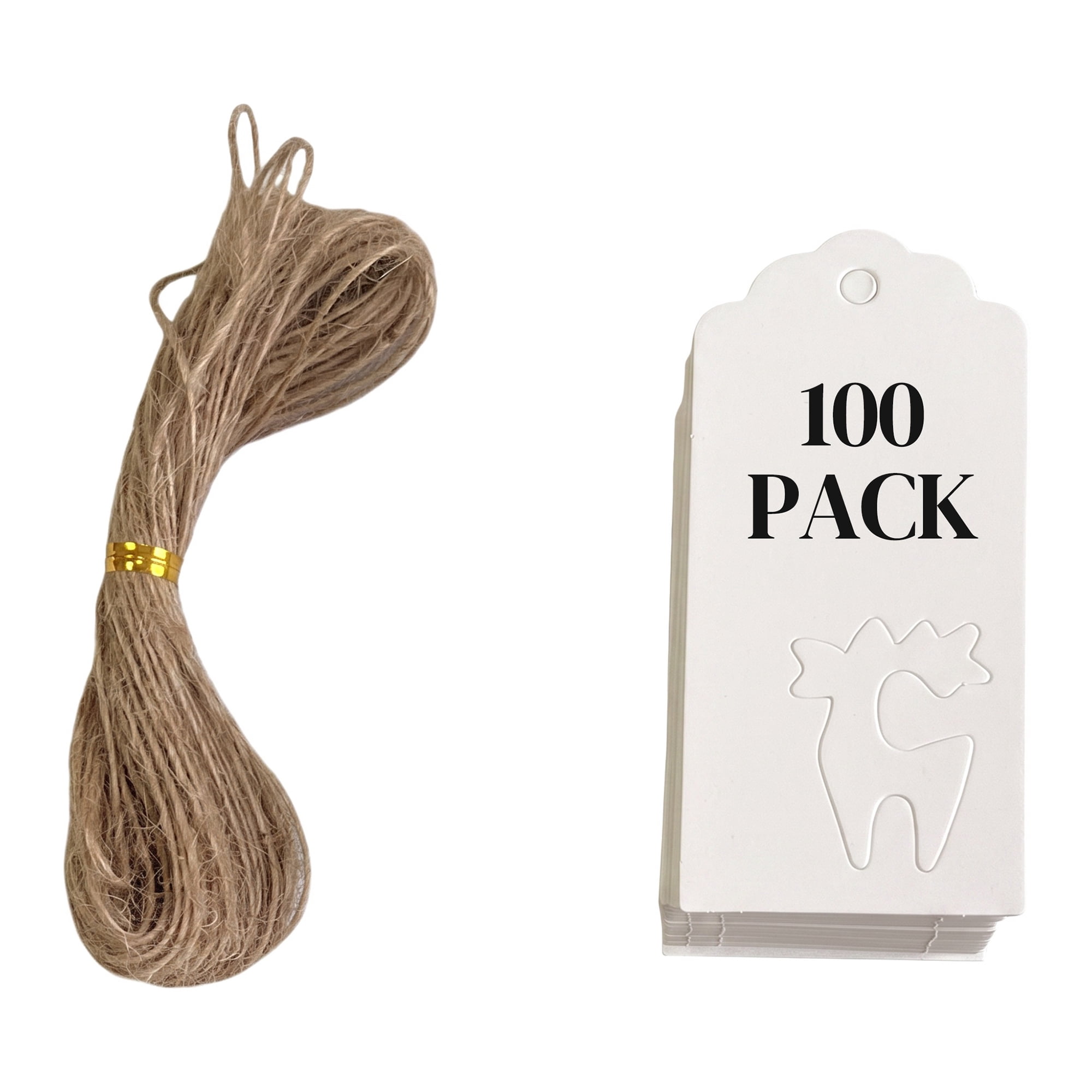 Unique Bargains Thick Presentation Gift Wrapping Tags for Events 1.8" x 3.7" White Sheep