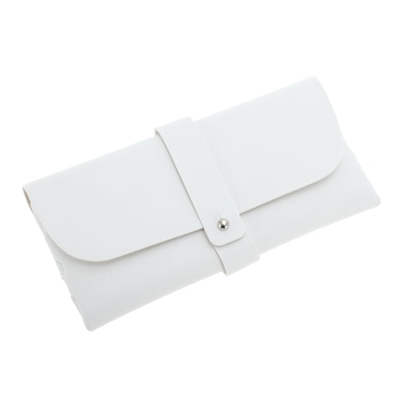 Unique Bargains Thin Eyeglasses Case Portable Eyeglasses Storage 1 Pc White