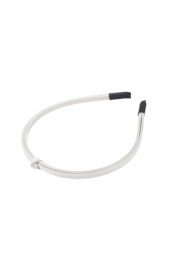 Thin Headbands for Women Leather Head Bands for Women's Hair Fashion Hair Accessories for Women White