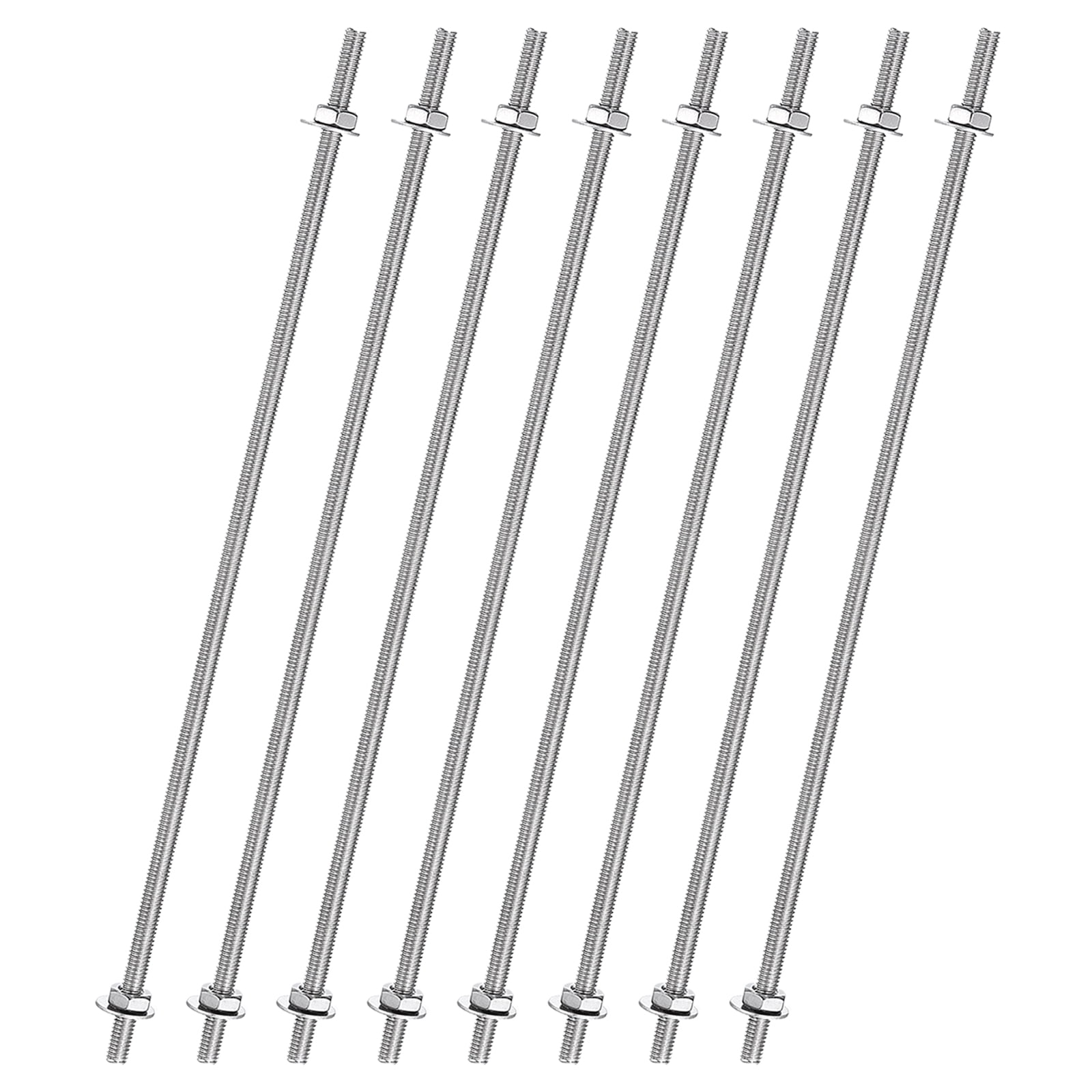 Rod Threading Service Unique Bargains Threaded Rods with Hex Nuts and Washers 201 8pcs 12 ...