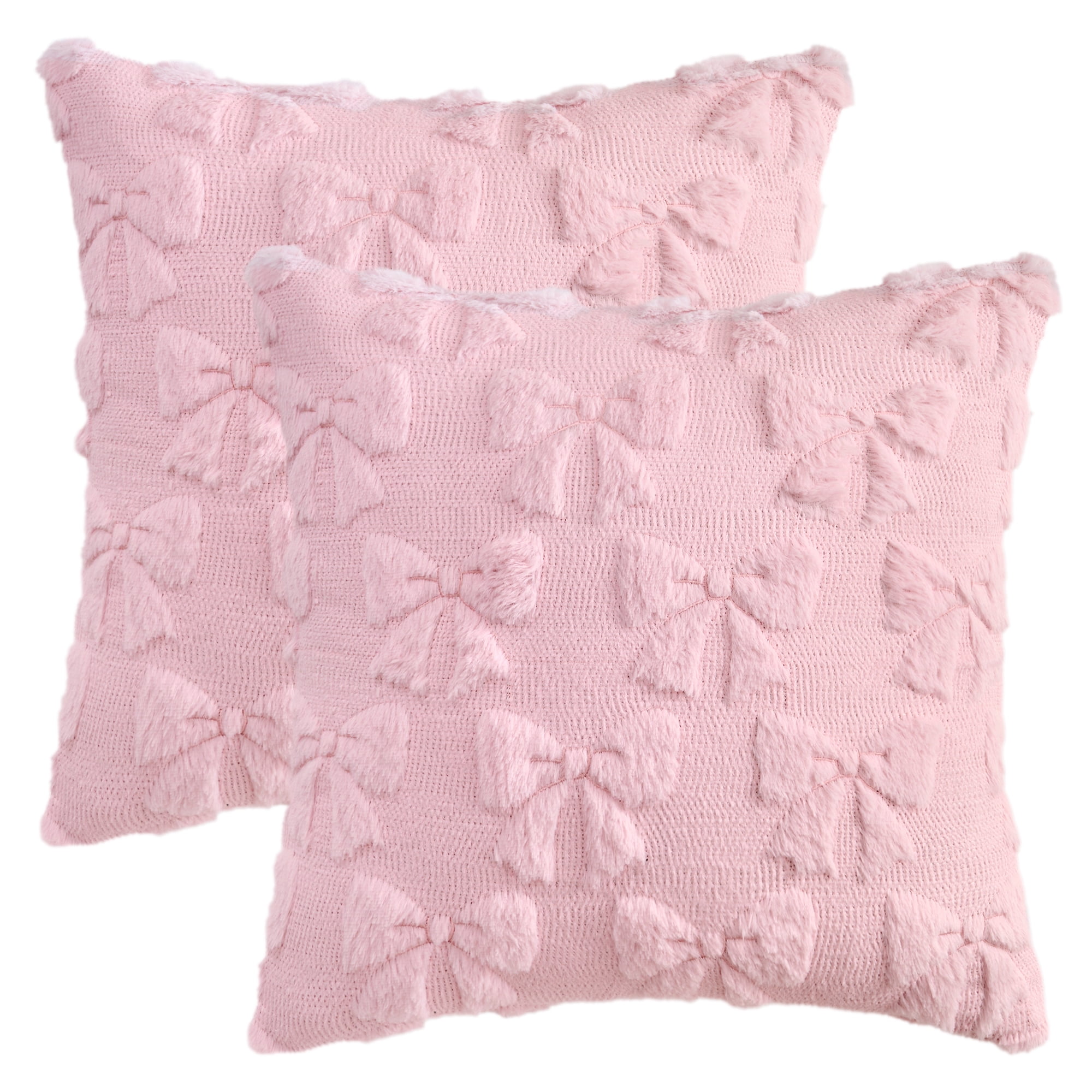 Unique Bargains Throw Pillow Covers Bunny Easter Decorations Pink Pattern 2 18" x 18"