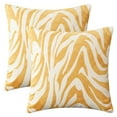 thumbnail image 1 of Unique Bargains Throw Pillow Covers Closure Cushion Cover Yellow 18" x 18", 1 of 6