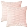 thumbnail image 1 of Unique Bargains Throw Pillow Covers Striped Velvet Rectangular Pink 18" x 18", 1 of 6