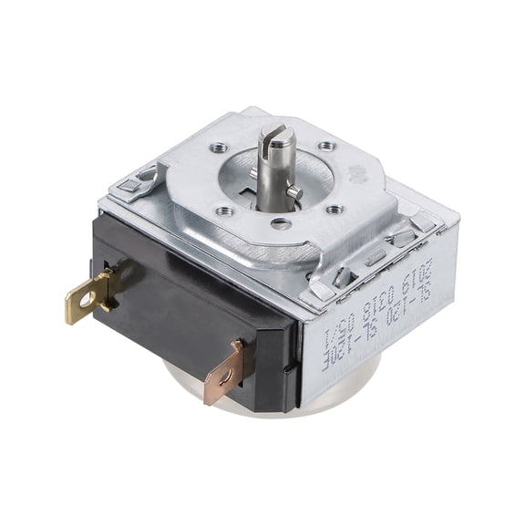 Unique Bargains Time Controller Timer Switch 120 Minutes 2 Pin Round Shaft Replacement1.79" x 2.07" x 1.77" Silver