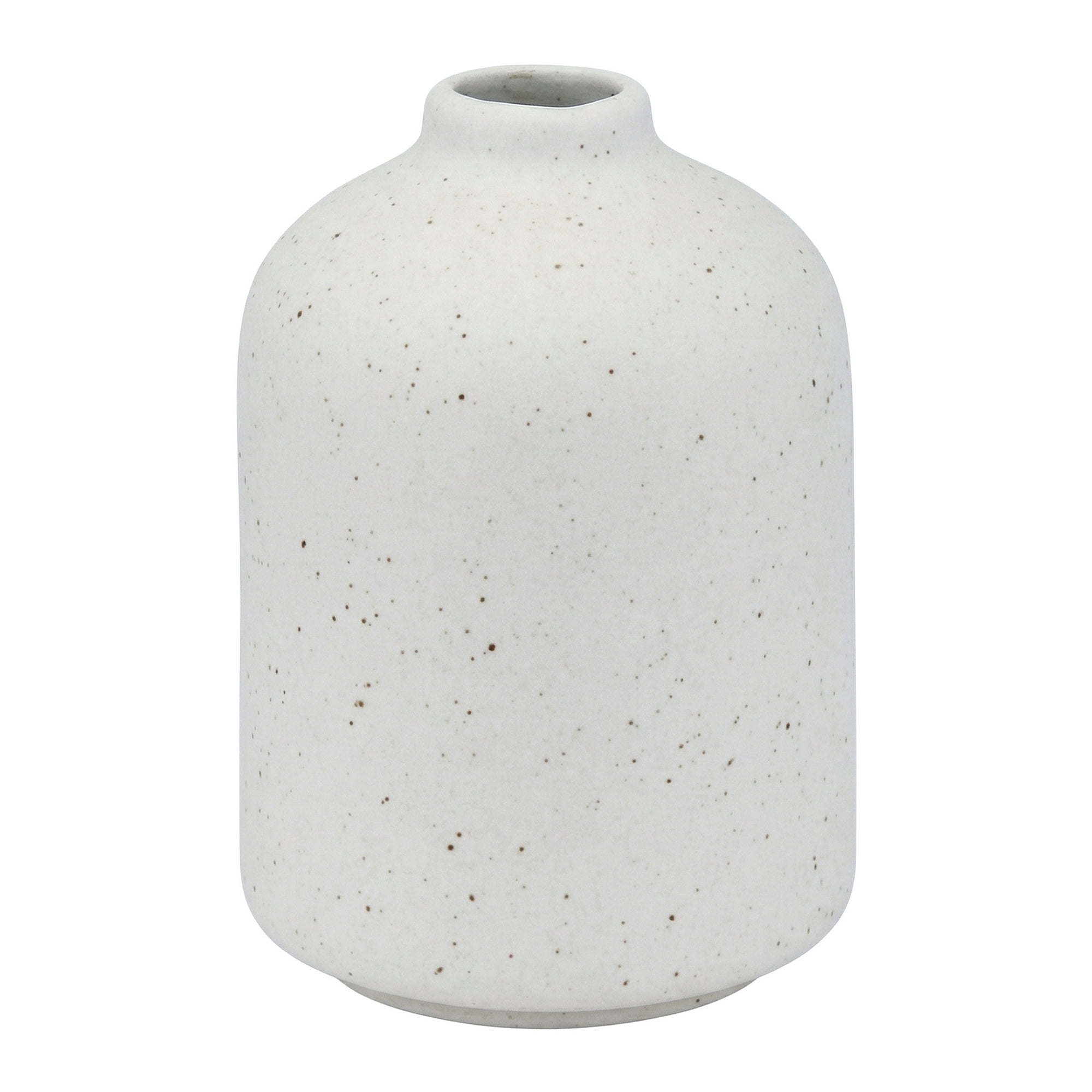 Unique Bargains Tiny Ceramic Bud Small Decorative Flower Vase Beige 2.8"L x 2.8"W x 3.9"H