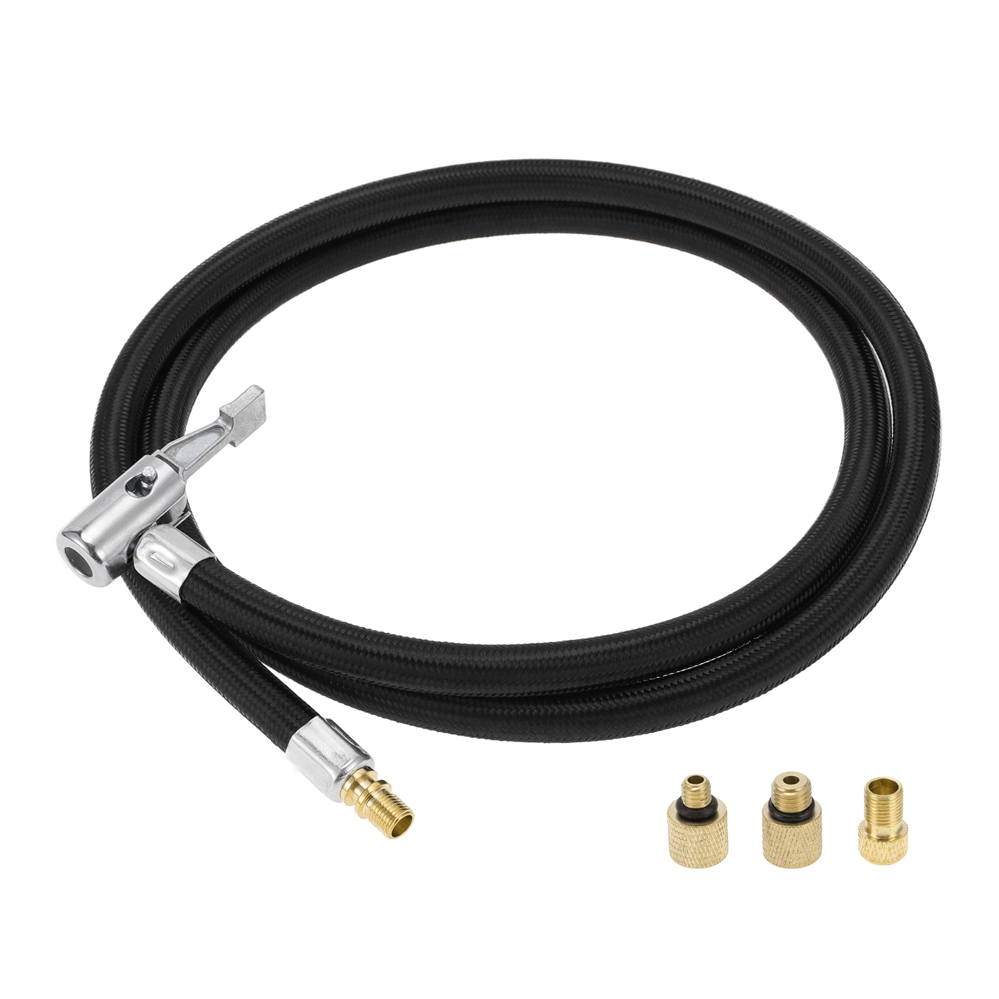 Unique Bargains Tire Inflator Extension Tube 45.28inch M8x0.8 Air Pump Hose Adapter Nylon