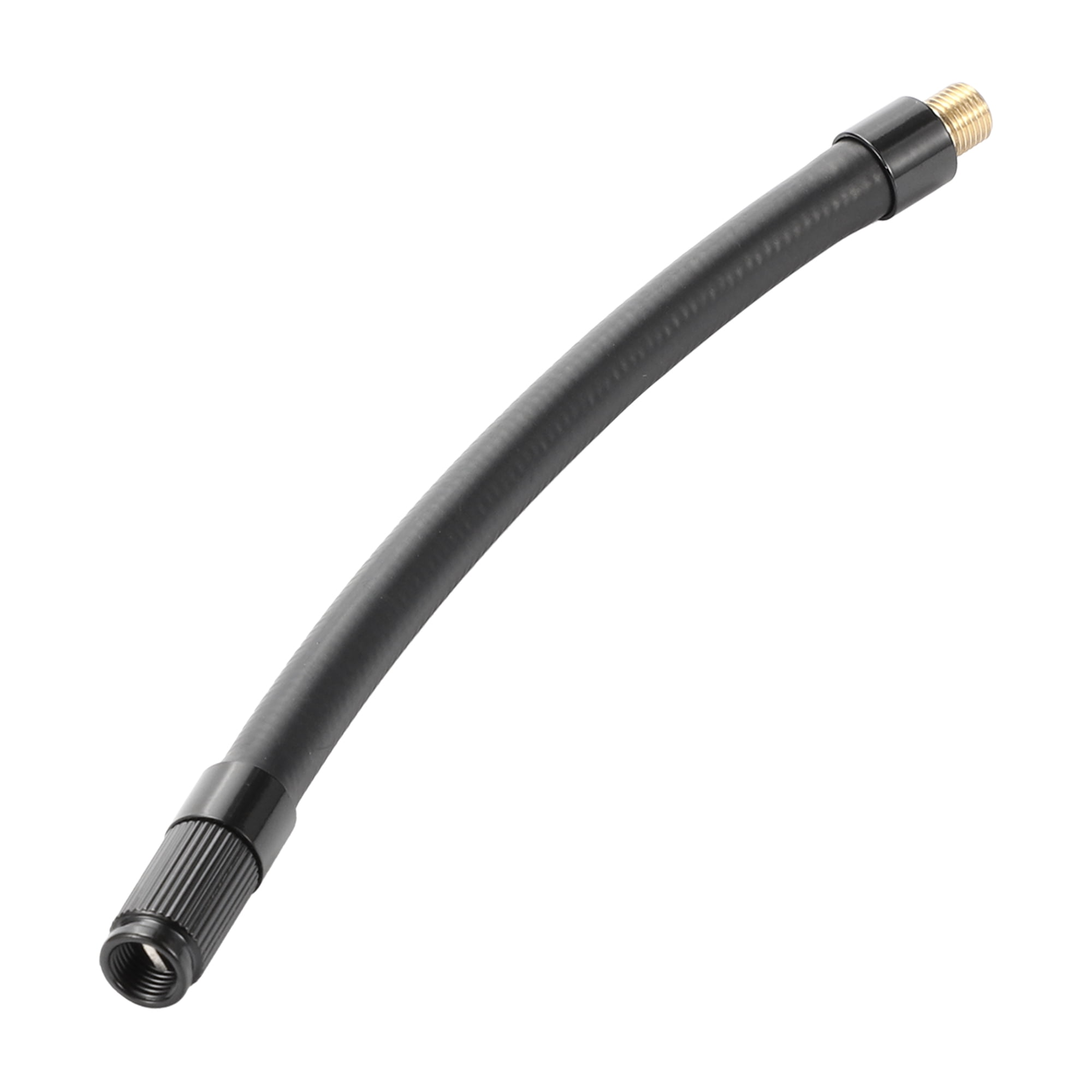 Unique Bargains Tire Inflator Extension Tube Air Pump Hose Adapter 6.30inch Rubber