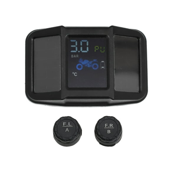 Unique Bargains Tire Pressure Monitoring System Kit Solar Wireless TPMS Sensor 1set 433/315MHz