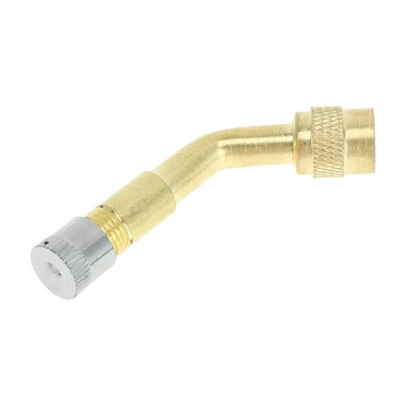 Unique Bargains Tire Valve Extension Stem Adaptor, 100mm Length Stem Extender Pipes Universal for Car Truck Bike Trailer RV Durable Copper Rubber Copper Tone Black