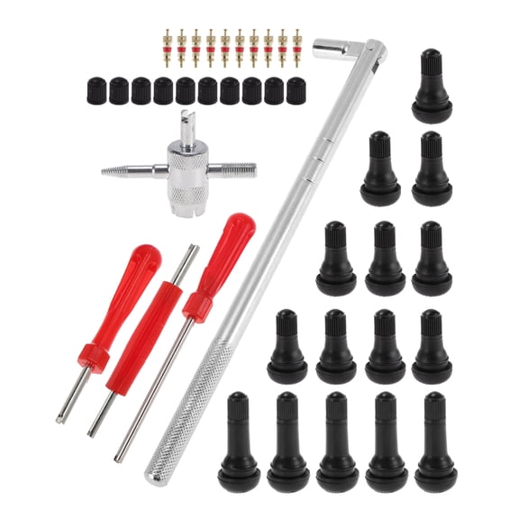 Unique Bargains Tire Valve Stem Puller Set Puller Multi-Function Wrench TR412/TR413 Valve Stems for Motorcycle Trunk Car RV Car Tire Durable Valve Core Extractor 1Set