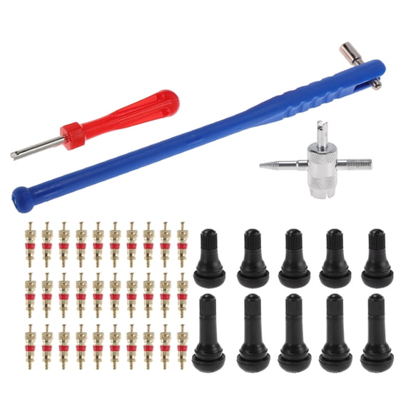 Unique Bargains Tire Valve Stem Puller Set Silver Tone Puller Multi-function Wrench TR412 Valve Stem TR413 Valve Stem for Motorcycle Trunk Car RV Car Tire Durable
