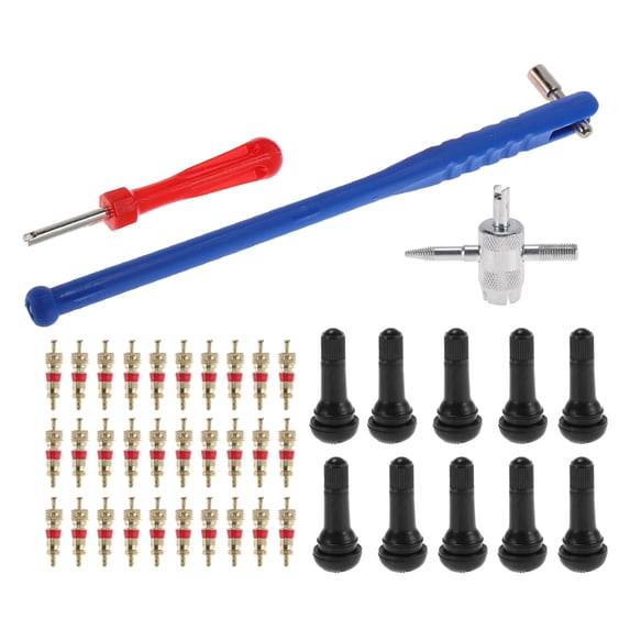 Unique Bargains Tire Valve Stem Puller Set Silver Tone Puller Multifunction Wrench TR413 Valve Stem for Motorcycle Trunk Car RV and Car Tire Durable 1 Set