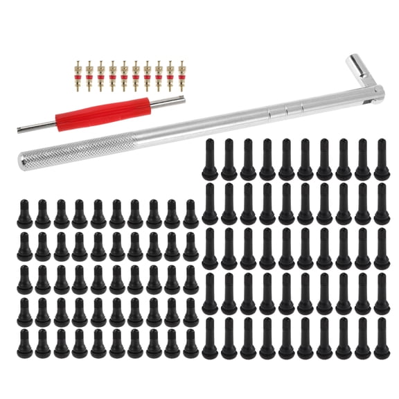 Unique Bargains Tire Valve Stem Puller Set Silver Tone Puller TR412 Valve Stem TR414 Valve Stem for Bike Trunk Car RV and Car Tires Durable Valve Core Extractor 1 Set