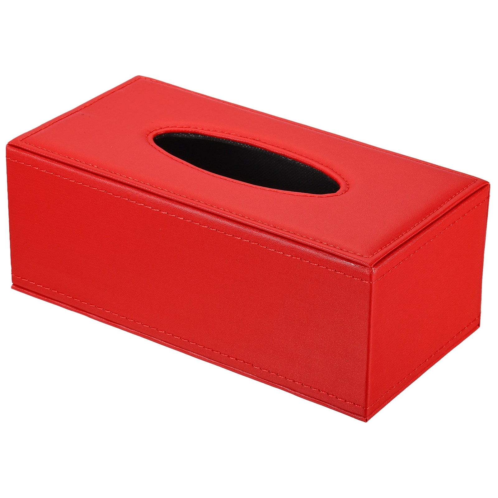 Unique Bargains Tissue Box Cover Napkin Paper Towel Dispenser Holder Red 9.4x4.7x3.7"