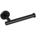 thumbnail image 1 of Unique Bargains Toilet Paper Holder Toilet Holder for Bathroom Stainless Steel Matte, Black, 1 of 8