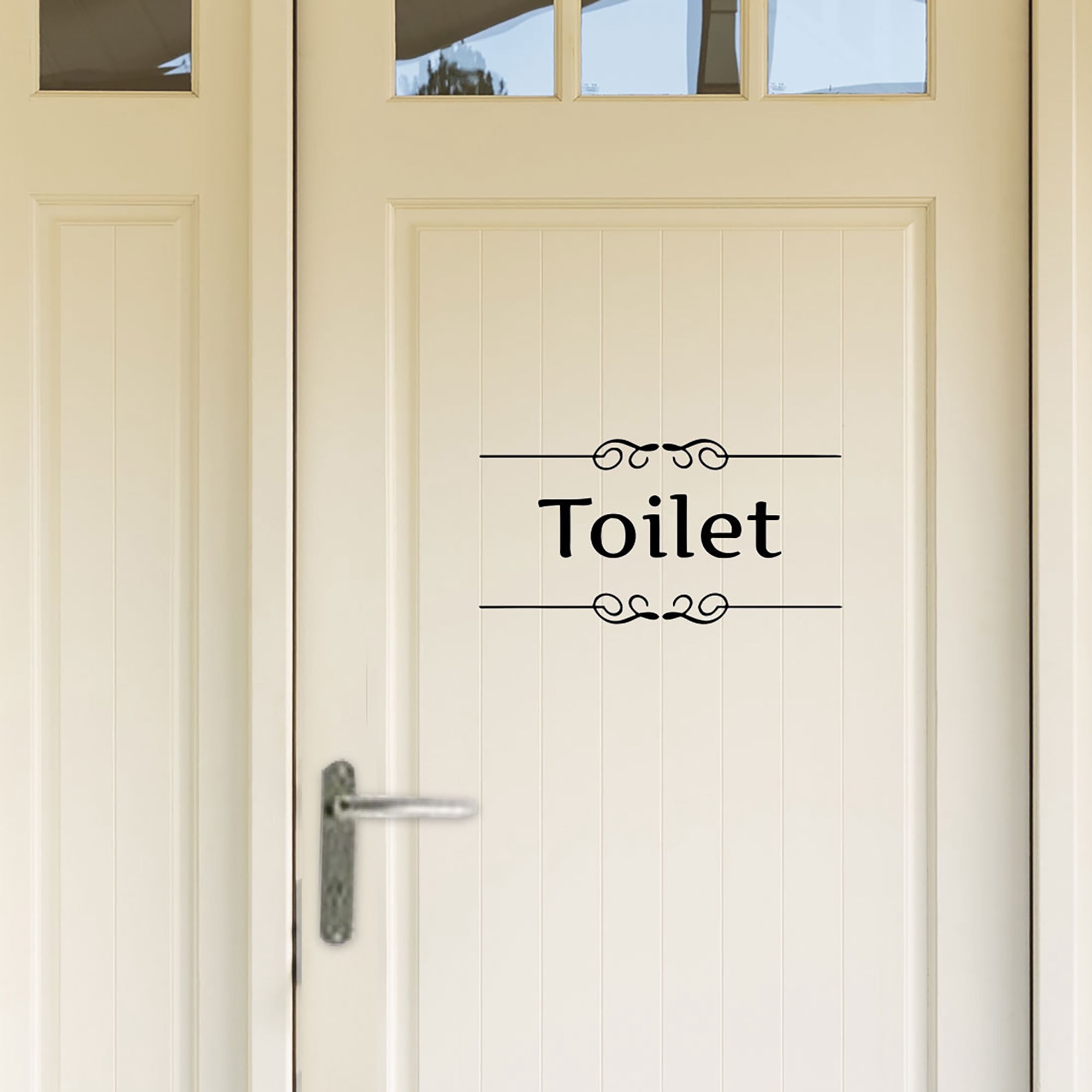 Wall Decal Bathroom Toilet Handle