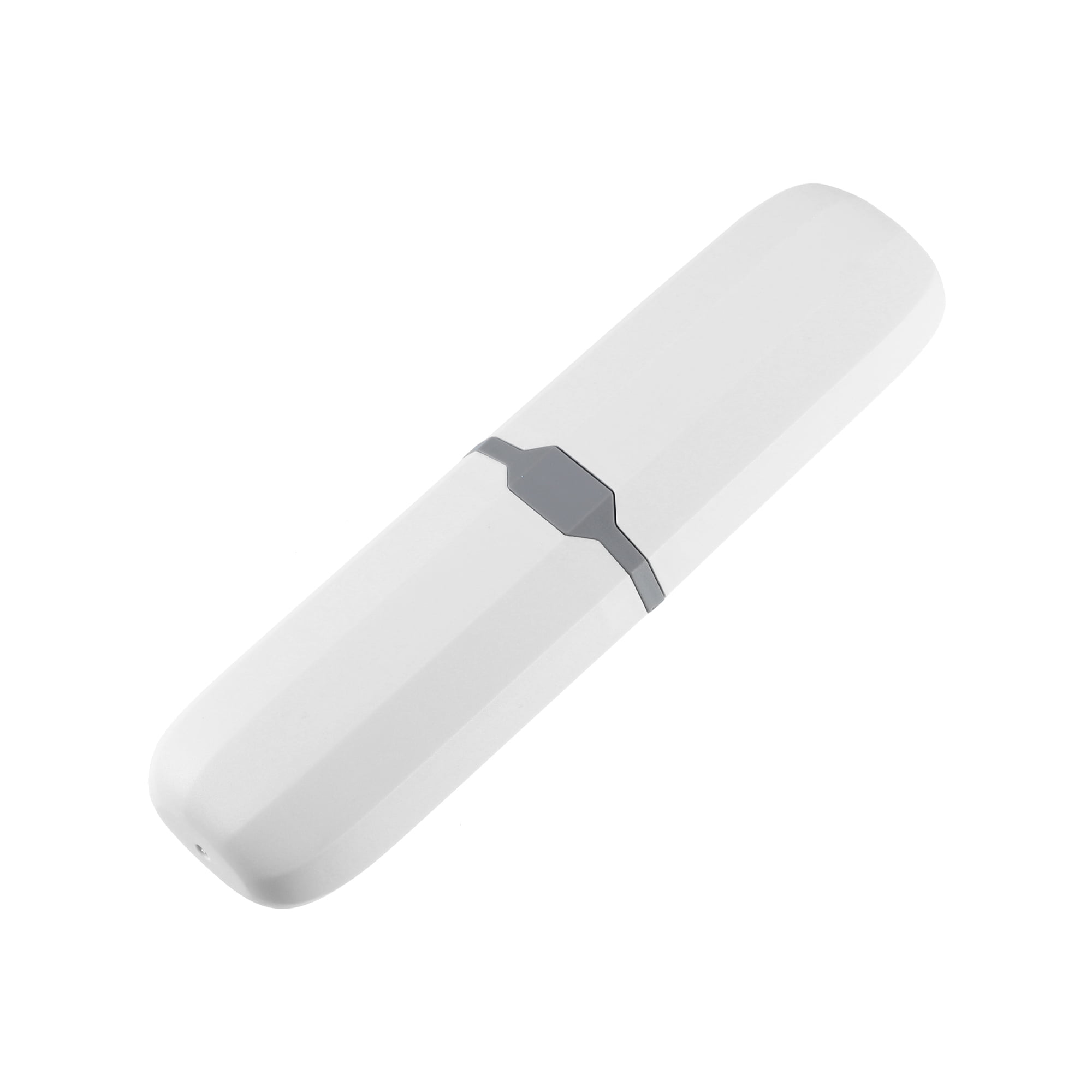 Unique Bargains Toothbrush Case Traveling Toothbrush Holder Case Plastic White 7.87"x2.17"
