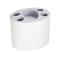 thumbnail image 1 of Unique Bargains Toothbrush Holders Bathroom Toothbrush Holders Toothbrush Storage Organizers 4.69"x3.62"x3.73" White, 1 of 7