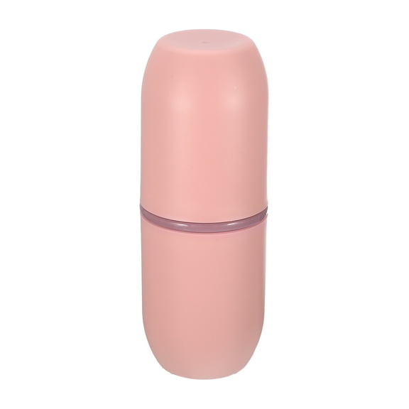 Unique Bargains Toothbrush Travel Case Plastic Lightweight Toothbrush Travel Case Traveling for Travel Pink