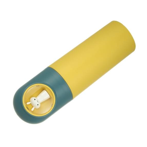 Unique Bargains Toothbrush Travel Case Plastic Lightweight Toothbrush Travel Case for Travel 7.87"x2.28" Yellow Blue