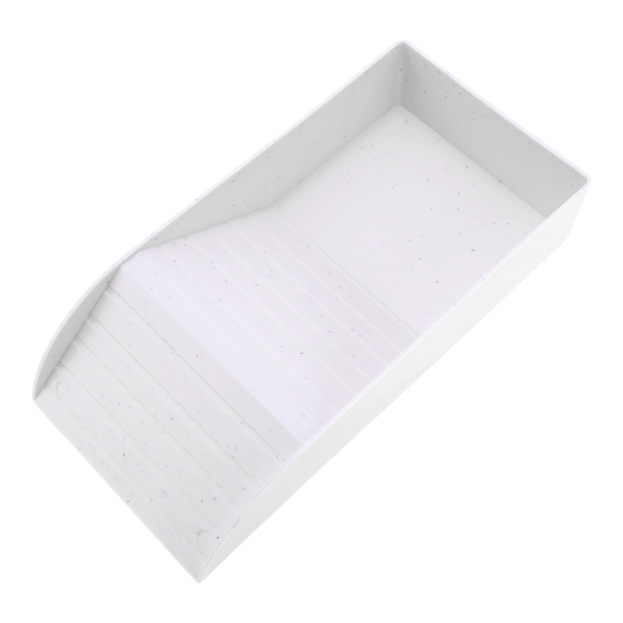 Unique Bargains Tortoise Food Dish with Ramp Plastic Reptile Water Bowl Reptile Climbing Ramp for Turtles Lizards White Large