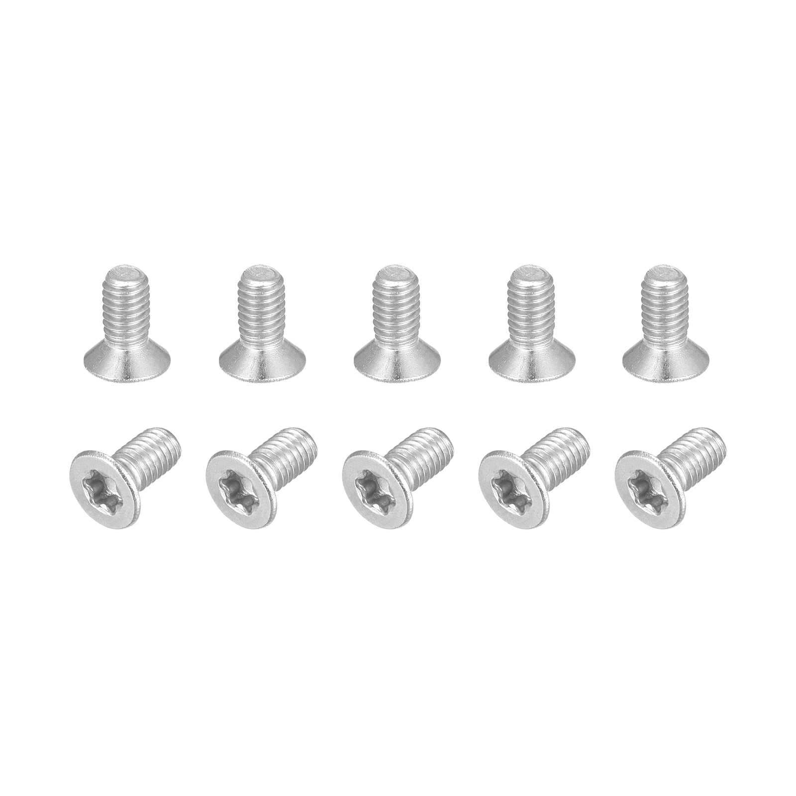Unique Bargains Torx Machine Screws 316 Stainless Steel Countersunk Head Fasteners M3x6mm