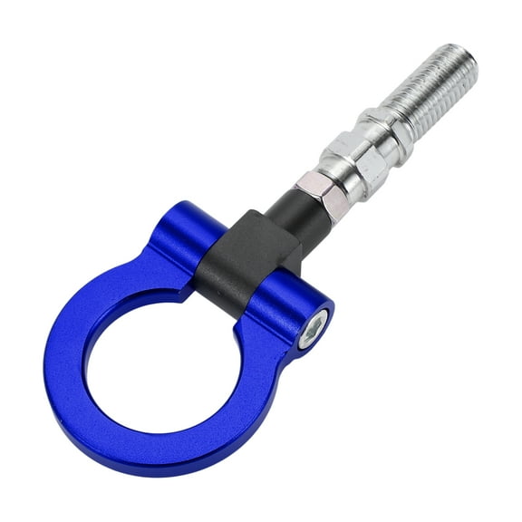 Unique Bargains Tow Hook /Universal Car Front Bumper Towing Hook / Durable Metal Rotary Tow Hook Ring 19cm 2.5mm 1pcs Blue