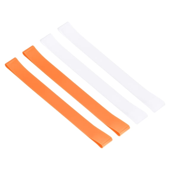 Unique Bargains Towel Band Windproof Holder Stretchable Beach Chair Towel Clips Straps White, Orange