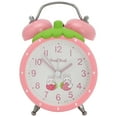 thumbnail image 1 of Unique Bargains Traditional Dual Bell Design Loud Alarm Pink 3.5"L x 2.4"W x 4.7"H, 1 of 6