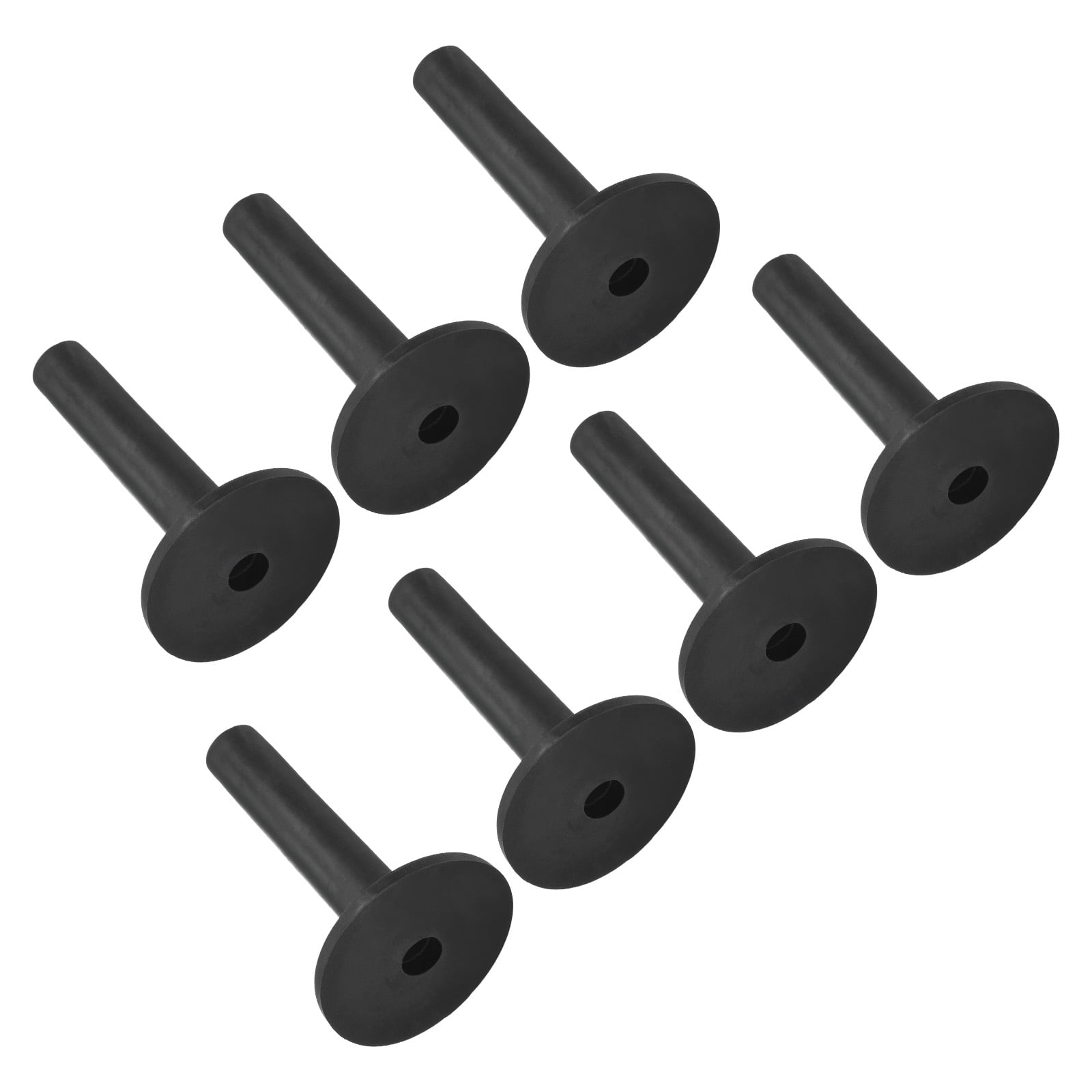 Unique Bargains Training Range Tee Stable Ball Holder Rubber Golf Tee Black 3.4 Inch