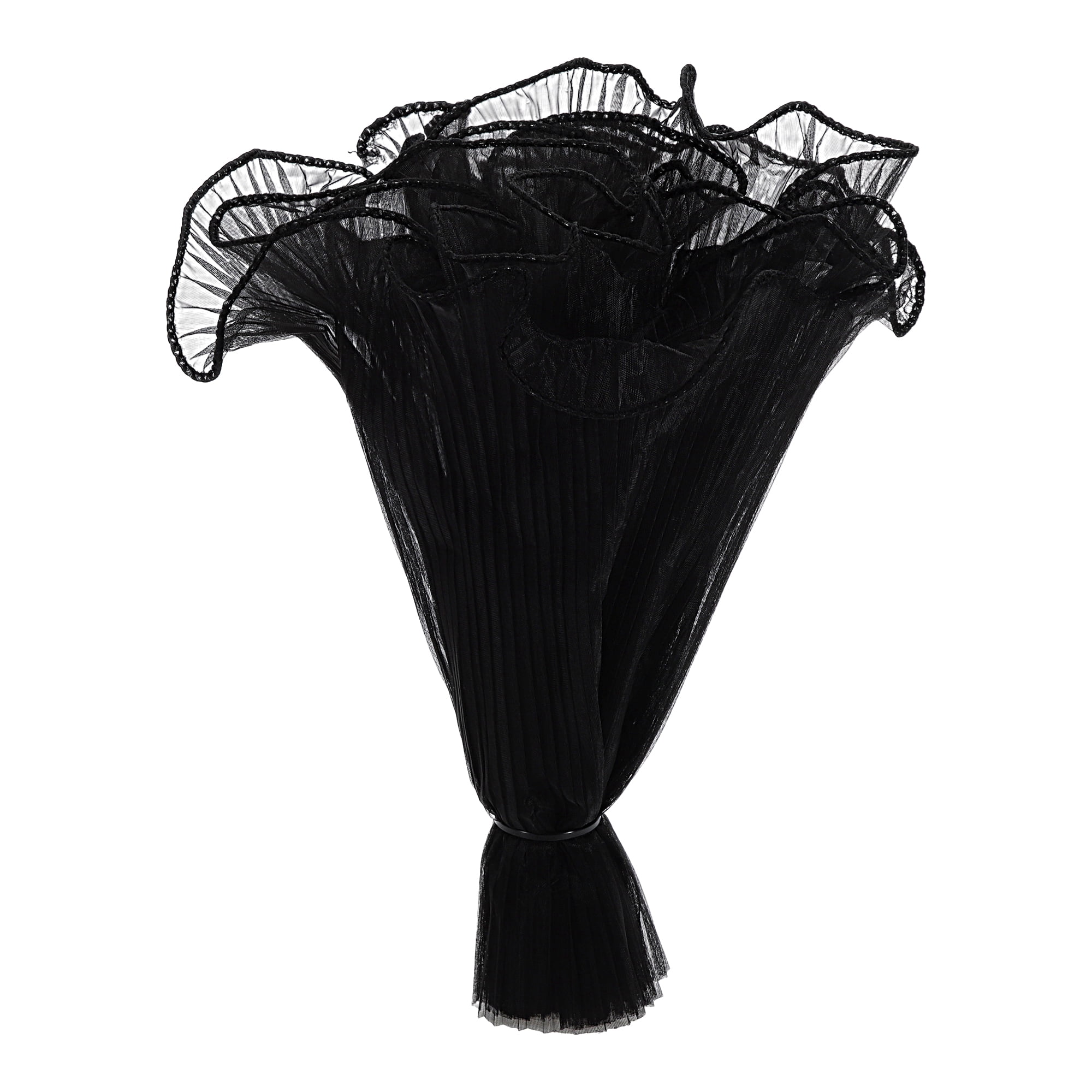 Unique Bargains Translucent Flower Wrap Paper for All Occasions 1 Pc Black