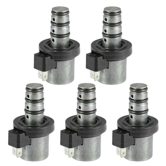 Unique Bargains Transmission Shift Solenoid Replacement for Hyundai for Kia Silver Tone Black 5 Pcs