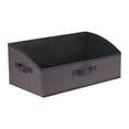 Unique Bargains Trapezoidal Storage Bin Cube with Handles Collapsible