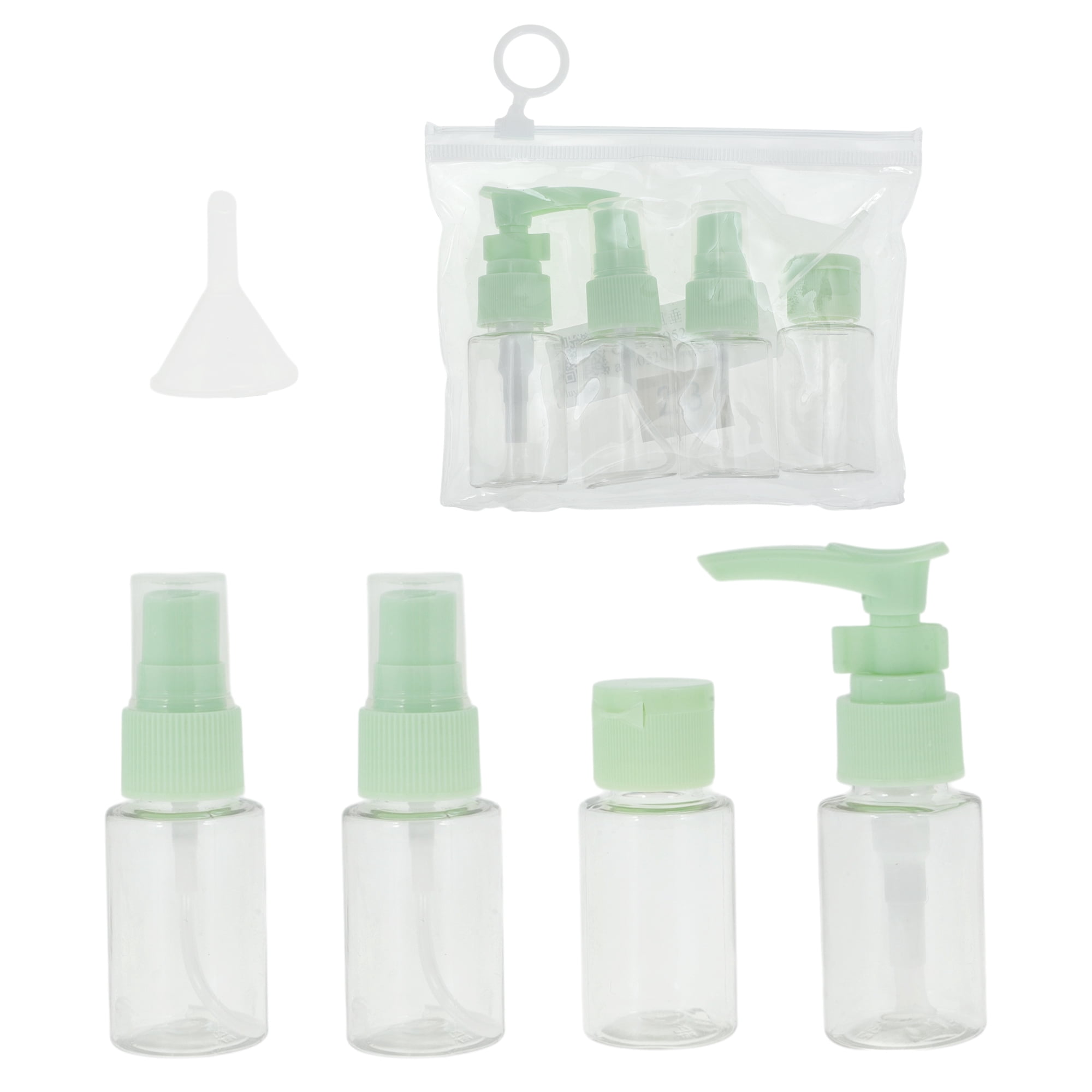 Unique Bargains Travel Container Set 5 PCS Green