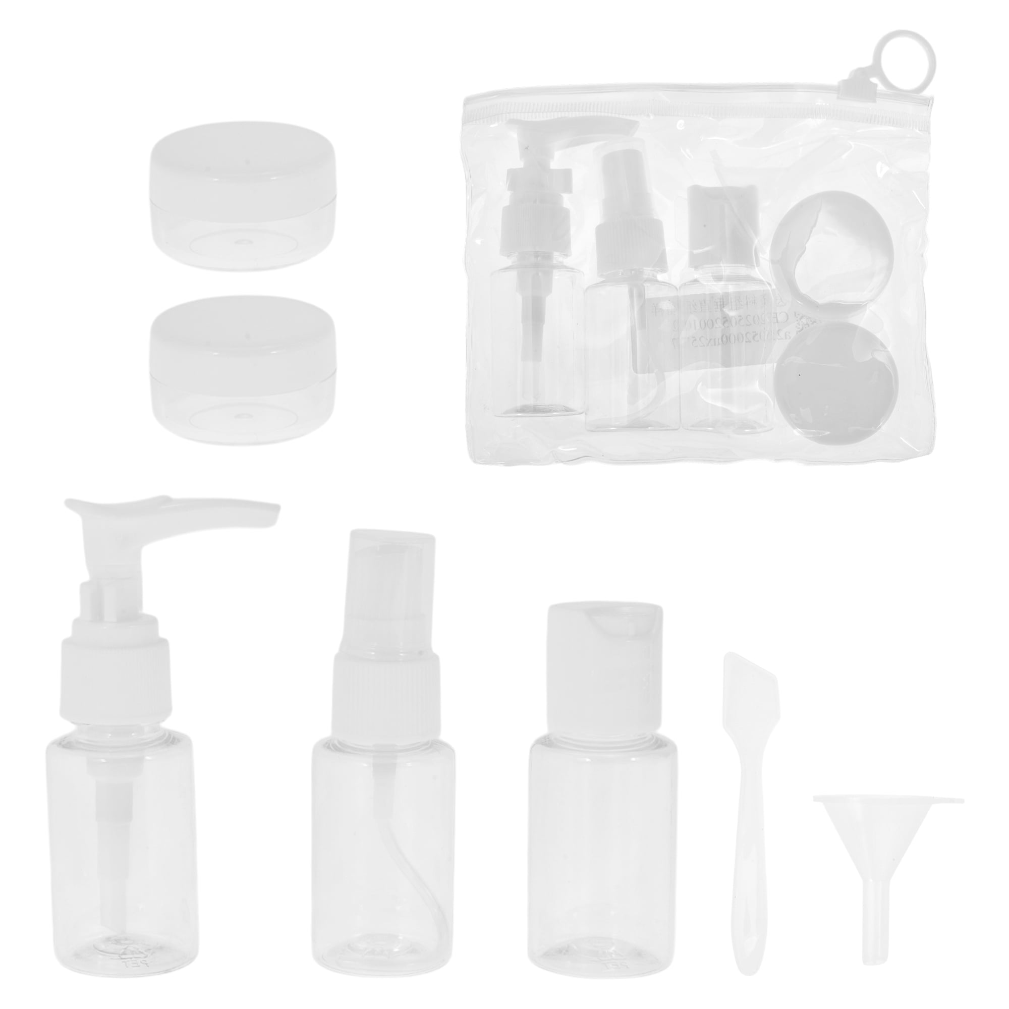 Unique Bargains Travel Container Set 7 Pc White