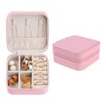 thumbnail image 1 of Travel Jewelry Box for Women Birthday Gifts Small Portable Organizer Case Pink, 1 of 8