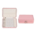 thumbnail image 1 of Unique Bargains Travel Jewelry Box Portable PU Leather Jewelry Organizer Case Storage Pink, 1 of 7