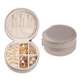 thumbnail image 1 of Unique Bargains Travel Jewelry Box Small Portable Jewelry Organizer Case Storage Display Gold, 1 of 8